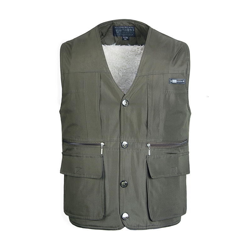 2021 New Fleece Multi Pocket Men Vest Autumn Winter Male Casual Thick Warm Varsity Waistcoat with Many Pockets Padded Sleeveless Jacket M4ly, Black
2021 New Fleece Multi Pocket Men Vest Autumn Winter Male Casual Thick Warm Varsity Waistcoat with Many Pockets Padded Sleeveless Jacket M4ly, Black