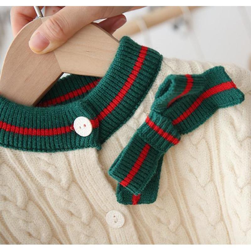 Clothing Sets Spring Autumn 2023 Girls Fashion Knitted 2Pcs Casual Sweater Coat Skirt Boutique Outfits Baby Girl Winter Clothes