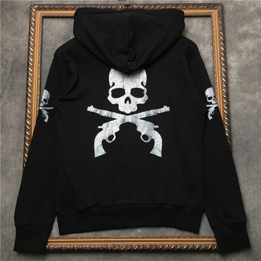 2021 New 100% Algodo Zip Capuz Dupla Arma Crnio Estampado Com Prata Quente Voltar Moletom Masculino Sweaterwear Dd | Dvo6, Black
2021 New 100% Algodo Zip Capuz Dupla Arma Crnio Estampado Com Prata Quente Voltar Moletom Masculino Sweaterwear Dd | Dvo6, Black