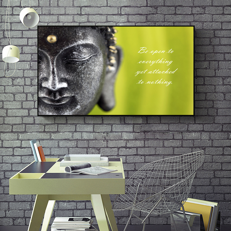 Buddha Canvas Painting Lotus Pictures Abstract Posters And Prints Wall Art For Living Room Home Decoration NO FRAME