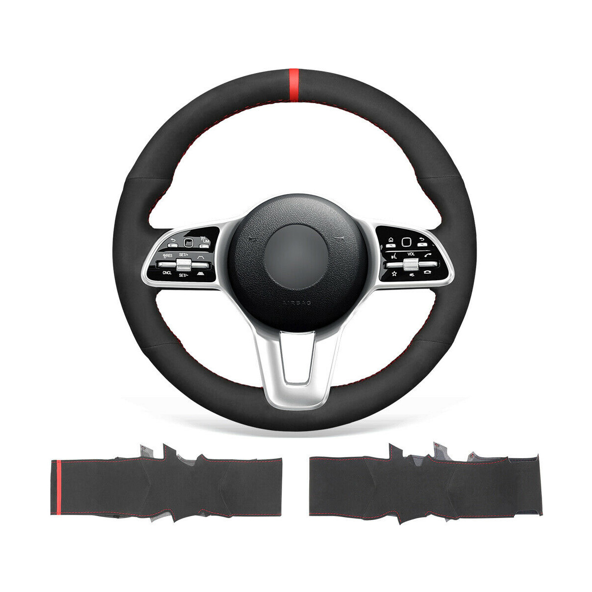 diy custom soft black suede steering wheel cover for benz w177 w205 c118 c257 w213
diy custom soft black suede steering wheel cover for benz w177 w205 c118 c257 w213