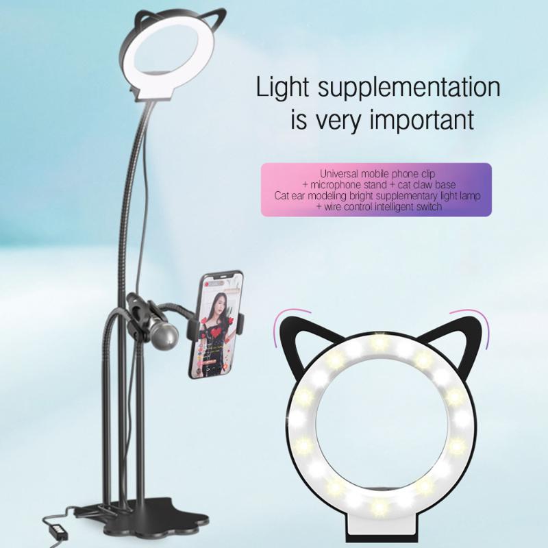 Cat Base LED Ring Light Photographic Selfie Fill light with Stand for Smartphone Makeup Video Studio Tripod Fill ZZ
Cat Base LED Ring Light Photographic Selfie Fill light with Stand for Smartphone Makeup Video Studio Tripod Fill ZZ