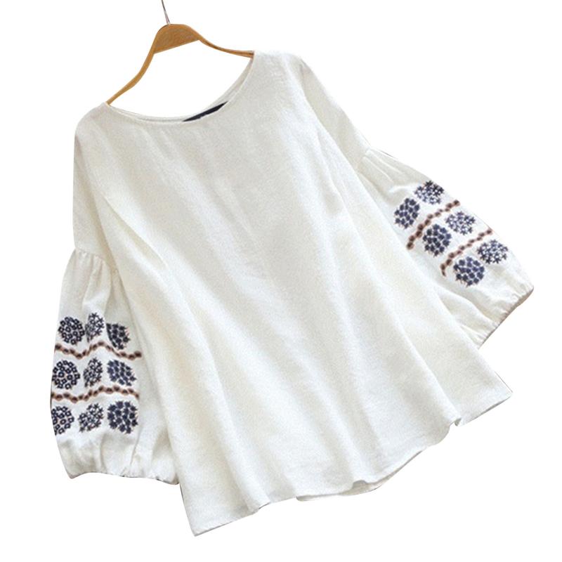 Women's Blouses & Shirts Embroidery For Women 2021 Long Sleeve O Neck Loose Blusas Tops Female Autumn Shirt Blouse Mujer, White
Women's Blouses & Shirts Embroidery For Women 2021 Long Sleeve O Neck Loose Blusas Tops Female Autumn Shirt Blouse Mujer, White