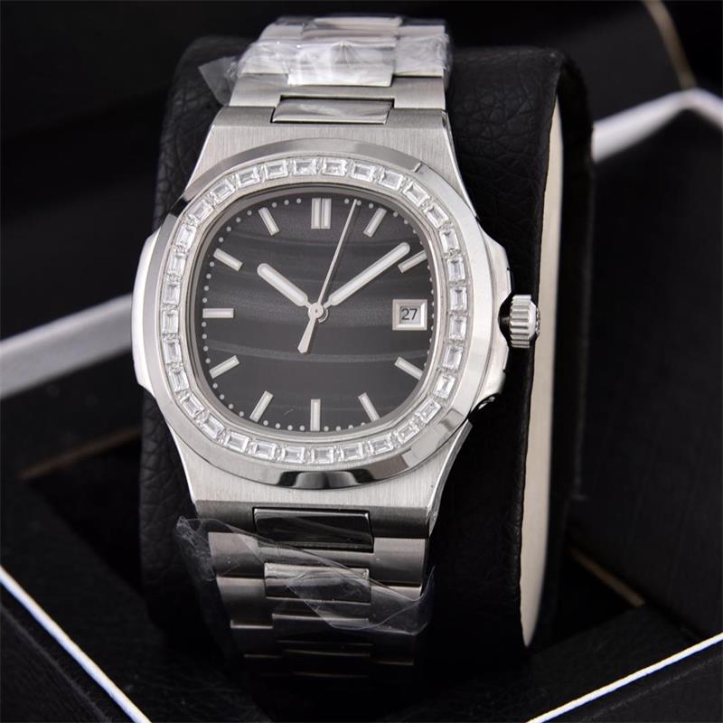 6 Colors 40mm Nauti Silver Strap Watch Transparent Back Diamond Bezel 5711/1A Asia 2813 Automatic Movement Date Mens 14236 BDFL, With box
6 Colors 40mm Nauti Silver Strap Watch Transparent Back Diamond Bezel 5711/1A Asia 2813 Automatic Movement Date Mens 14236 BDFL, With box
