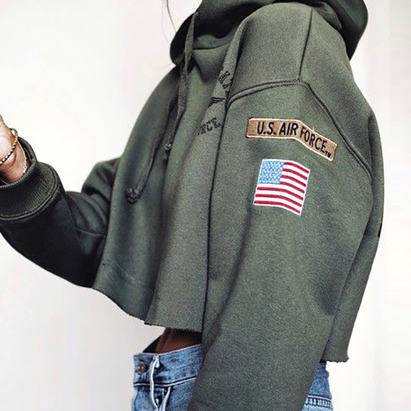 QNPQYX New Streetwear Green Short Hooded Sweatshirts Women' Hoodies Ins Fashion Cotton Student Dance Loose Cool Top, Army green 
QNPQYX New Streetwear Green Short Hooded Sweatshirts Women' Hoodies Ins Fashion Cotton Student Dance Loose Cool Top, Army green