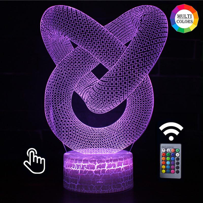 Night Lights Abstract 3D Art Creative Vision Lamp Light For Bedroom Decor Mai Gift Friend Multicolor Led
Night Lights Abstract 3D Art Creative Vision Lamp Light For Bedroom Decor Mai Gift Friend Multicolor Led