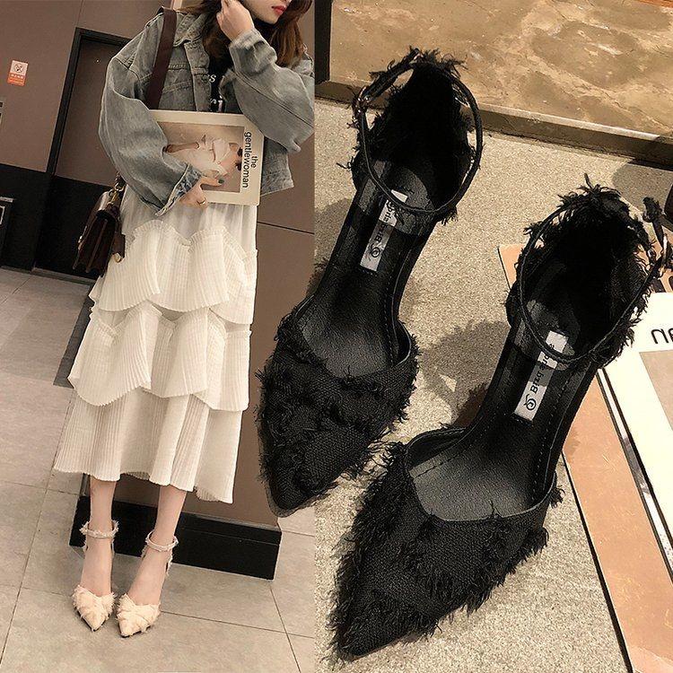 Dress Shoes Women Heels Summer Girl High Cloth Tassel Sandals Heel Chaussure Femme Zapatos Mujer, Black
Dress Shoes Women Heels Summer Girl High Cloth Tassel Sandals Heel Chaussure Femme Zapatos Mujer, Black