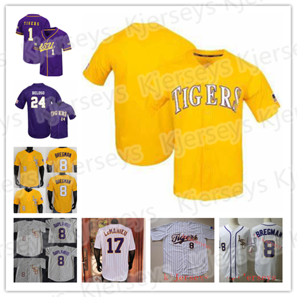 LSU Tigers Baseball Jersey 6 Brayden Jobert Devin Fontenot Daniel Cabrera Doughty Zack Mathis Cade Beloso Saul Garza Wes Toups Alex Bregman Gavin Dugas Size s, Yellow 1
LSU Tigers Baseball Jersey 6 Brayden Jobert Devin Fontenot Daniel Cabrera Doughty Zack Mathis Cade Beloso Saul Garza Wes Toups Alex Bregman Gavin Dugas Size s, Yellow 1