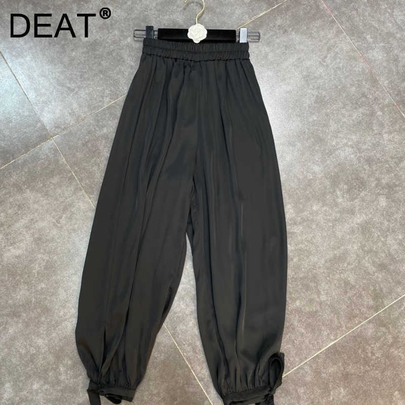 DEAT Women High Wasit Trousers With Slits And Bows Pants Arrivals Temperament Fashion Spring Summer 11D1281 210709, Black
DEAT Women High Wasit Trousers With Slits And Bows Pants Arrivals Temperament Fashion Spring Summer 11D1281 210709, Black