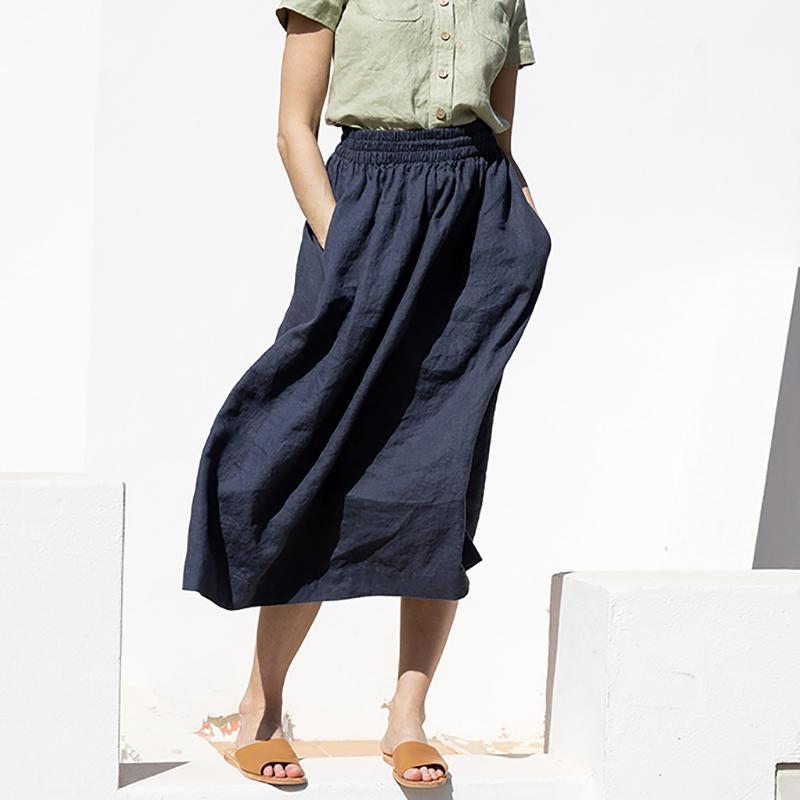 Skirts Fashion Cotton Linen Women Casual Elastic High Waist A-Line Long Y2k Skirt Faldas Largas Mujer MZY20BXB1379Y, Black
Skirts Fashion Cotton Linen Women Casual Elastic High Waist A-Line Long Y2k Skirt Faldas Largas Mujer MZY20BXB1379Y, Black