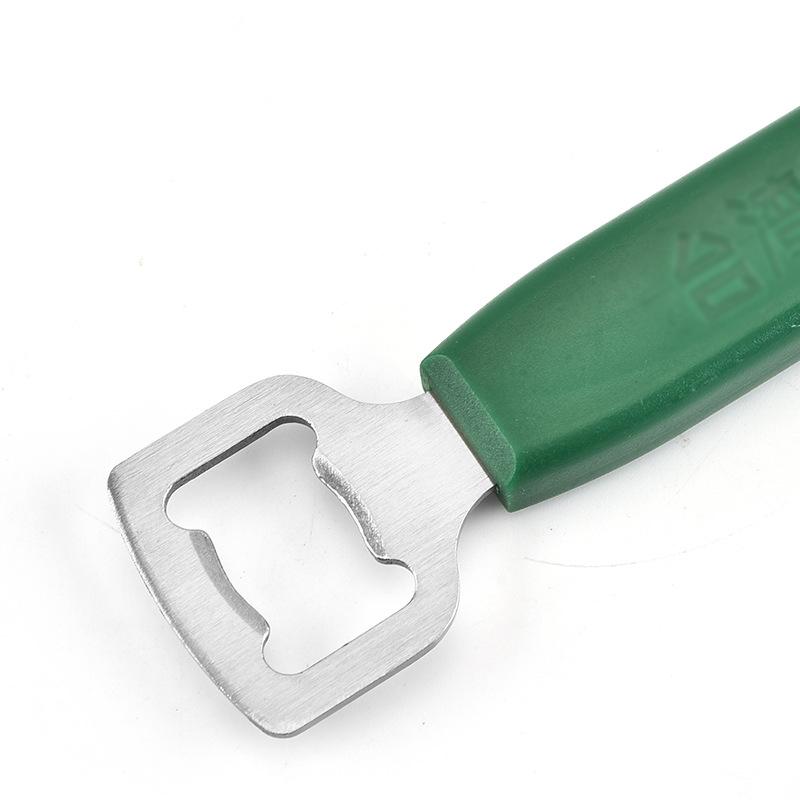 2021Stainless Steel Portable Green Creative Special Shape Flat Handle Corkscrew Bottle Opener Kitchen Supplies Free shipping