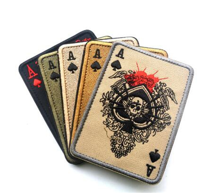 Death Card Embroidery Patches Badges Emblem military Army 10cm DIY Accessory Hoop and Loop Rectangular Patch Black Spade A
Death Card Embroidery Patches Badges Emblem military Army 10cm DIY Accessory Hoop and Loop Rectangular Patch Black Spade A