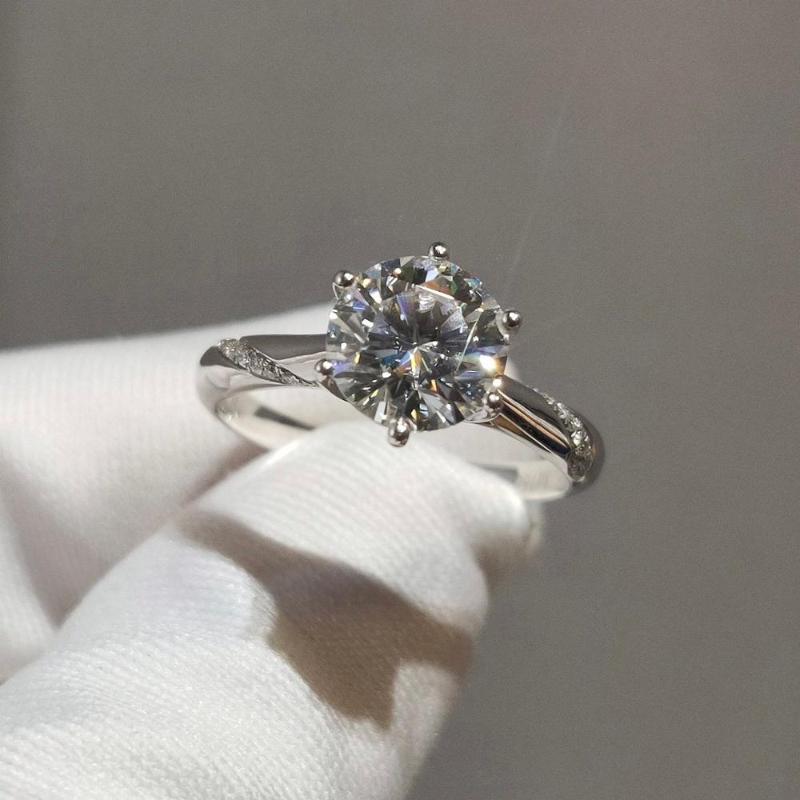 Cluster Rings Genuine 925 Silver 18k White Gold Plated D Color Moissanite Ring Briliant Cut 1 Diamond Test Passed Solitaire Stone
Cluster Rings Genuine 925 Silver 18k White Gold Plated D Color Moissanite Ring Briliant Cut 1 Diamond Test Passed Solitaire Stone