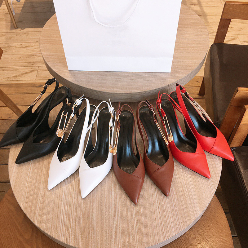 Luxury Designer Leather Women Buckle High Heels Gladiator Sandal 2021 Fashion Pointed Shallow Wedding Dress Shoe Single Shoes, Black
Luxury Designer Leather Women Buckle High Heels Gladiator Sandal 2021 Fashion Pointed Shallow Wedding Dress Shoe Single Shoes, Black
