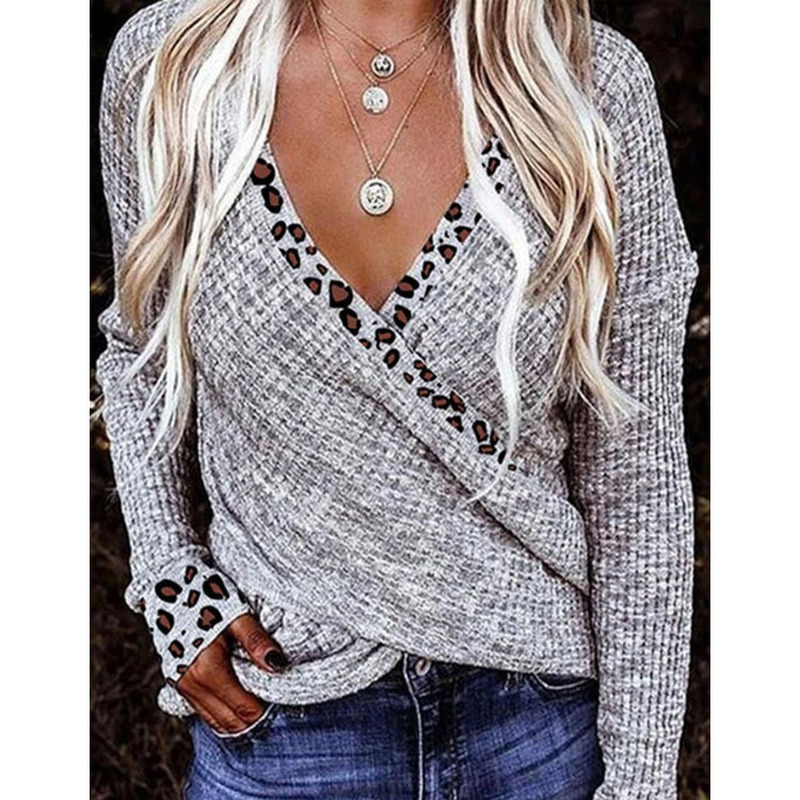 Women's Pullover Sweater Criss Cross Knitted Solid Color Leopard Stylish Casual Long Sleeve Sweater Cardigans V Neck Fall Winter Gray L, White;black
Women's Pullover Sweater Criss Cross Knitted Solid Color Leopard Stylish Casual Long Sleeve Sweater Cardigans V Neck Fall Winter Gray L, White;black