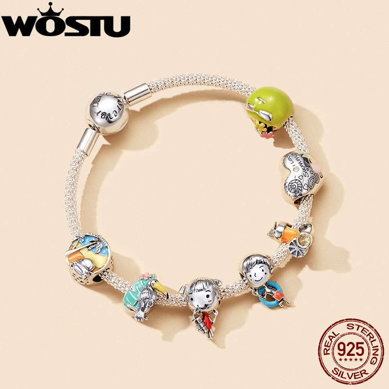 WOSTU Summer Sterling Silver 925 Boy Girl Charms Juice Coconut Graffiti Beads fit Bracelet Sterling Silver DIY Jewelry Making Q0531
WOSTU Summer Sterling Silver 925 Boy Girl Charms Juice Coconut Graffiti Beads fit Bracelet Sterling Silver DIY Jewelry Making Q0531