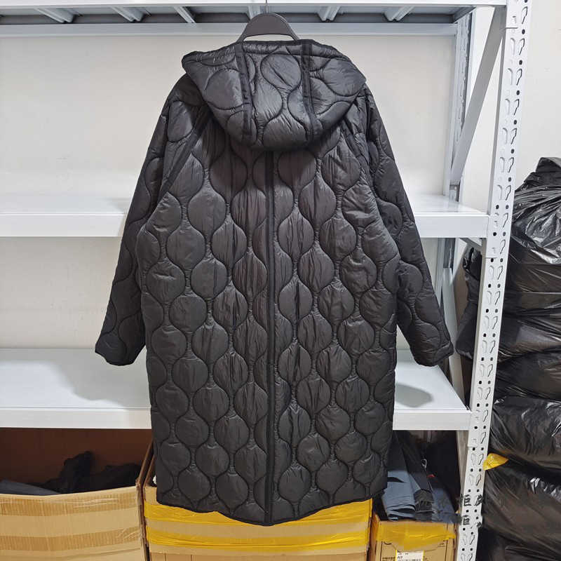 Sister Fara Winter Parka Warm Jacket Coat Women Solid Loose Long Hooded Overcoats Female Sleeve Outwear Windbreaker 211018