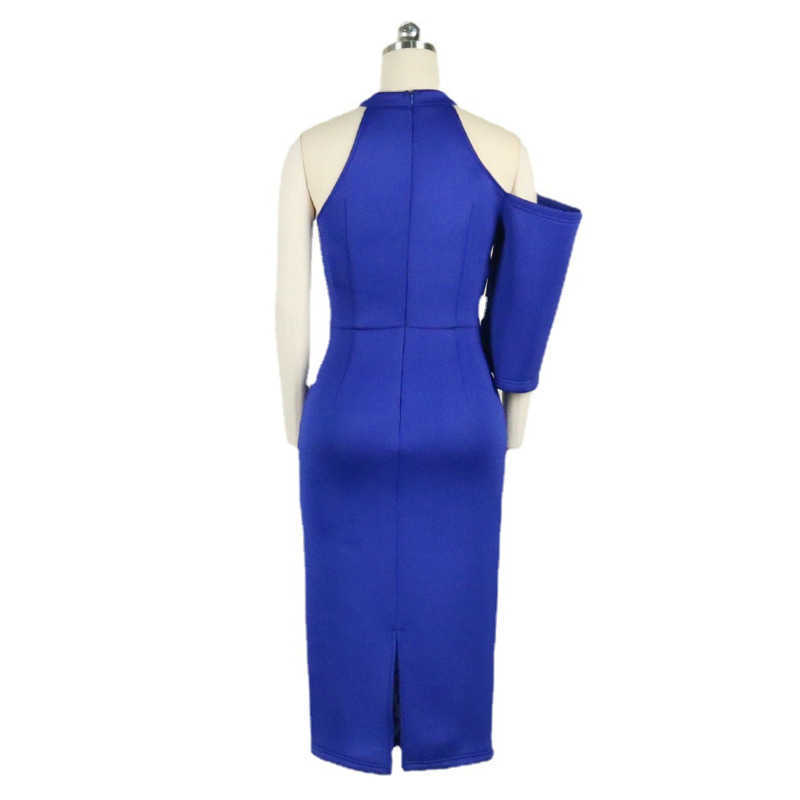 DEAT Women Halter sexy strapless Dress Round Neck Short sleeve Arrivals Lady Sexy Fashion Spring Summer 11D1399 210709