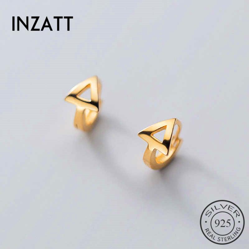 INZAReal 925 Sterling Silver Geometric Triangle Hoop Earrings For Fashion Women Party Fine Jewelry Punk Accessories Gift
INZAReal 925 Sterling Silver Geometric Triangle Hoop Earrings For Fashion Women Party Fine Jewelry Punk Accessories Gift