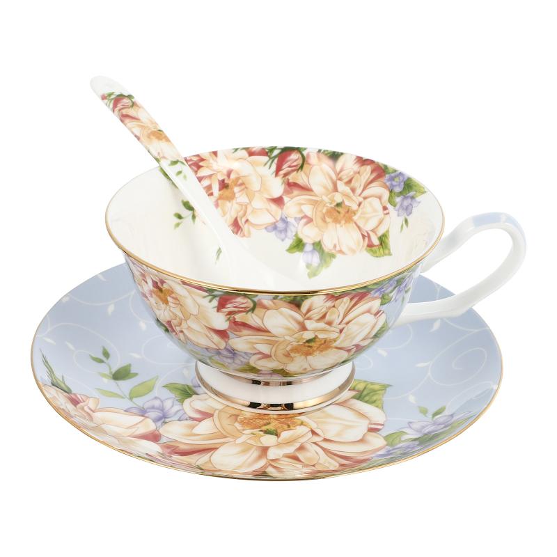 Cups & Saucers 1 Set Porcelain European Style Flower Pattern Coffee Cup Saucer And Spoon #h20
Cups & Saucers 1 Set Porcelain European Style Flower Pattern Coffee Cup Saucer And Spoon #h20
