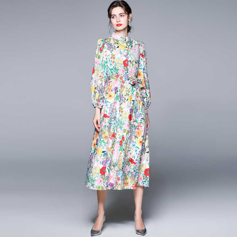 Women Summer Designer Elegant Floral Print Lantern Sleeve Casual Party Robe Ladies Vintage Beach Holiday Shirt Dress Vestidos 210525, Picture color
Women Summer Designer Elegant Floral Print Lantern Sleeve Casual Party Robe Ladies Vintage Beach Holiday Shirt Dress Vestidos 210525, Picture color