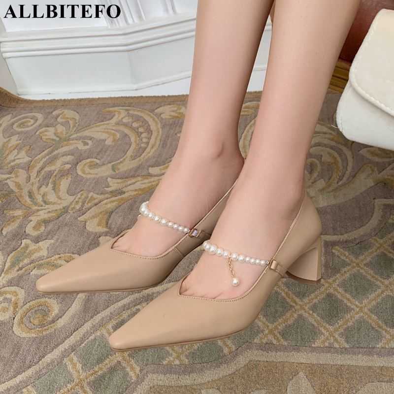 ALLBITEFO sweet Pearl full genuine leather brand high heels wedding women shoes women high heels shoes autumn high heel shoes 210611, As picture
ALLBITEFO sweet Pearl full genuine leather brand high heels wedding women shoes women high heels shoes autumn high heel shoes 210611, As picture