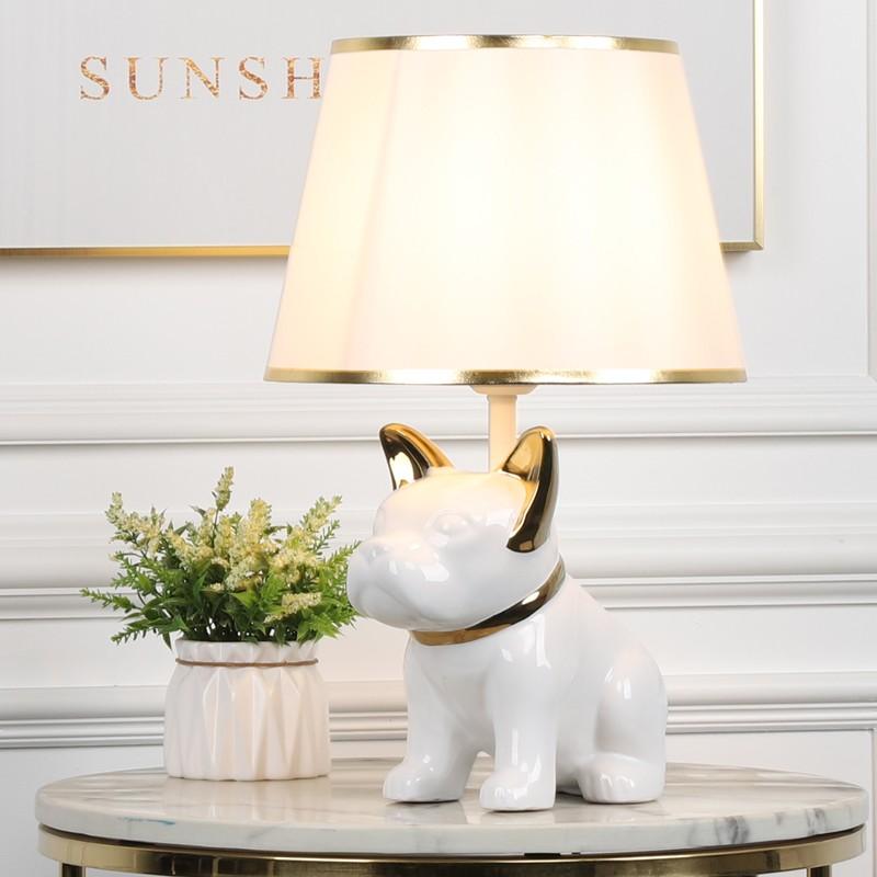 Table Lamps SAROK Modern LED Ceramic Lamp Creative White Desk Dog Bedside Decoration For Child Room Bedroom Study Office
Table Lamps SAROK Modern LED Ceramic Lamp Creative White Desk Dog Bedside Decoration For Child Room Bedroom Study Office
