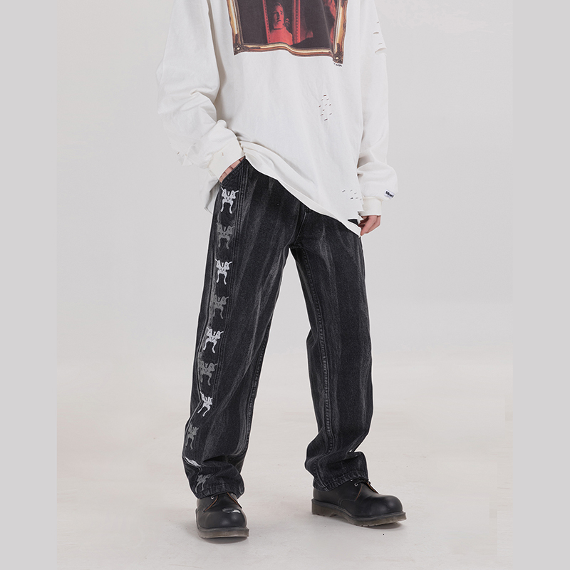 2021 New 20ss Harajuku Retro Tie-dye Borboleta Bordado Denim Homem e Mulher Em Linha Reta Solto Casual Rasgado Calas De Brim Tzf2, Blue
2021 New 20ss Harajuku Retro Tie-dye Borboleta Bordado Denim Homem e Mulher Em Linha Reta Solto Casual Rasgado Calas De Brim Tzf2, Blue