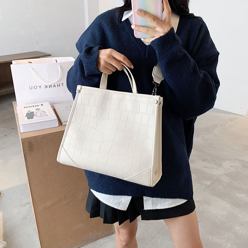 Fashion Crocodile Pattern Leather Shoulder Bags for Women Large Capacity Totes Bag Designer Handbags High Quality Crossbody Bag 210302