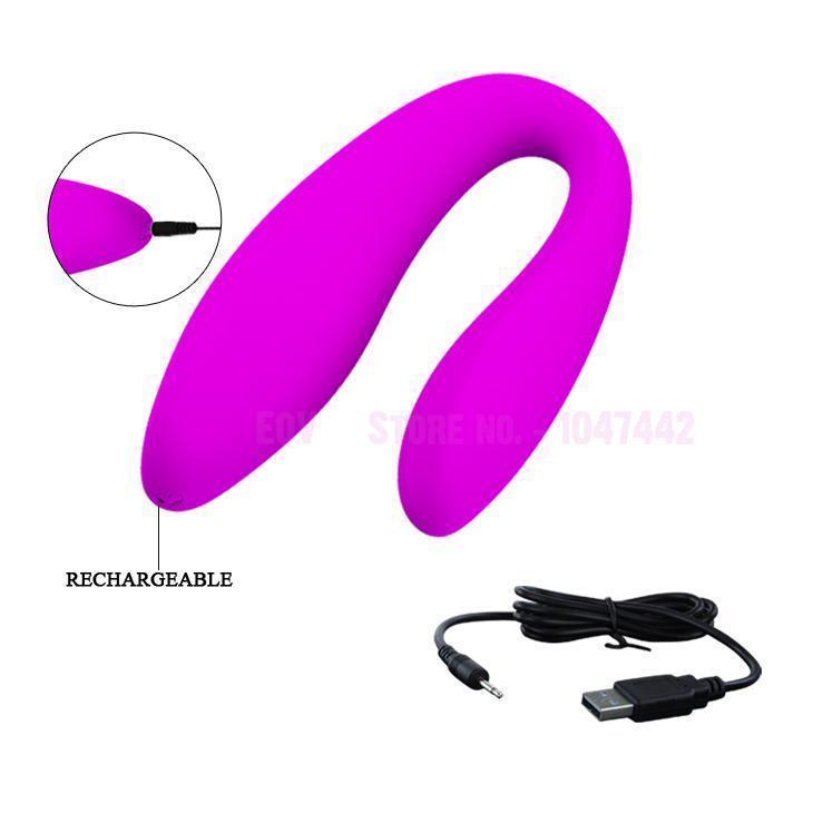 Pretty Love Waterproof U Type 10 Speed Vibrators for women USB Rechargeable G Spot Couples Vibrator, Clitoral vibrador Sex Toys. S18101905