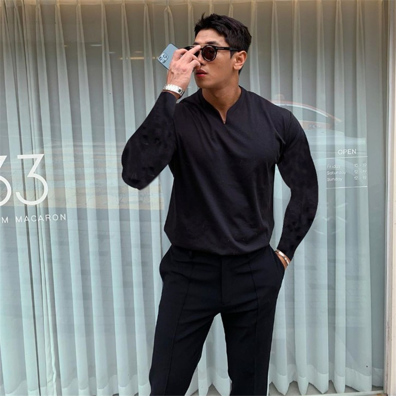 2021 New Mens Vneck Long Sleeve Fitness T-shirt Casual Cotton Gyms Male Bodybuilding Workout Ny Tee Shirt Tops Running Sport Clothing Hsmx, White
2021 New Mens Vneck Long Sleeve Fitness T-shirt Casual Cotton Gyms Male Bodybuilding Workout Ny Tee Shirt Tops Running Sport Clothing Hsmx, White