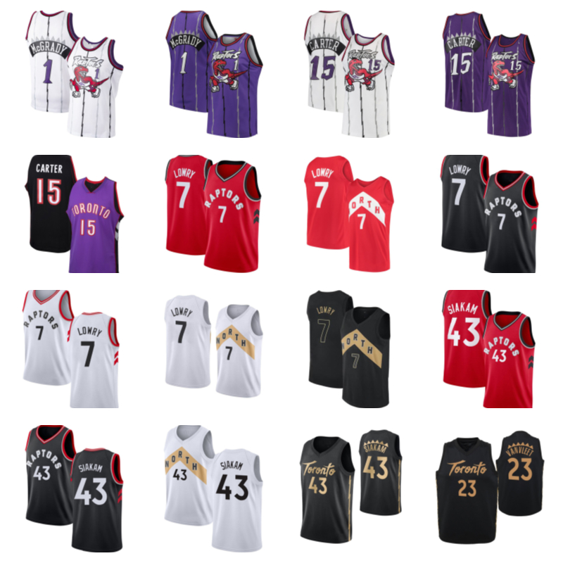 Basketball jersey 1 Tracy McGrady 15 Vince Carter 43 Pascal Siakam 7 Kyle Lowry Basketball jersey, Black;red
Basketball jersey 1 Tracy McGrady 15 Vince Carter 43 Pascal Siakam 7 Kyle Lowry Basketball jersey, Black;red