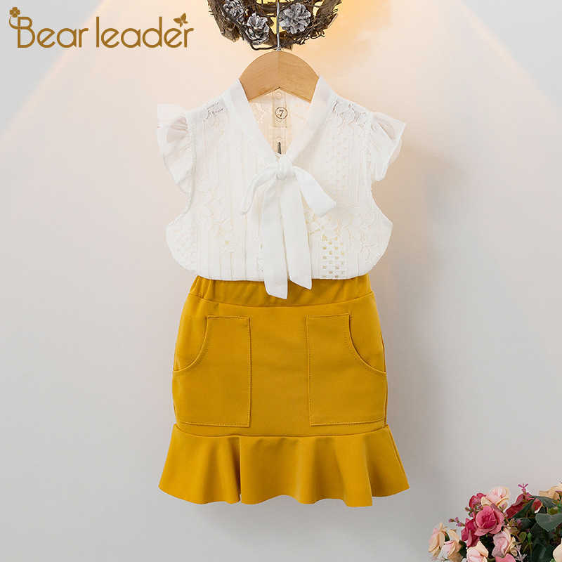 Bear Leader Girls Dress Kids Clothing Summer Lace Short-sleeved Top + Lotus Leaf Dress 2pcs suit Children's Clothes Set 210708, Ax1130 yellow
Bear Leader Girls Dress Kids Clothing Summer Lace Short-sleeved Top + Lotus Leaf Dress 2pcs suit Children's Clothes Set 210708, Ax1130 yellow