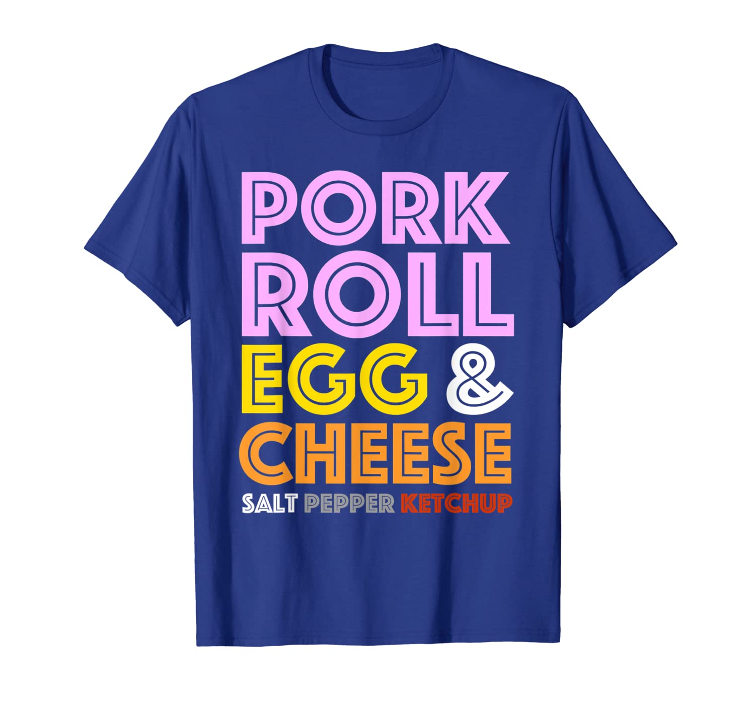 pork roll t-shirt - new jersey pork roll egg and cheese tee, White;black