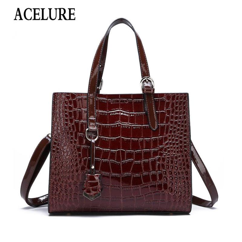 ACELURE Alligator PU Leather Shoulder Bags For Women Solid Color High-Capacity Beautiful Ladies Messenger Bags All-Match Handbag, Black
ACELURE Alligator PU Leather Shoulder Bags For Women Solid Color High-Capacity Beautiful Ladies Messenger Bags All-Match Handbag, Black