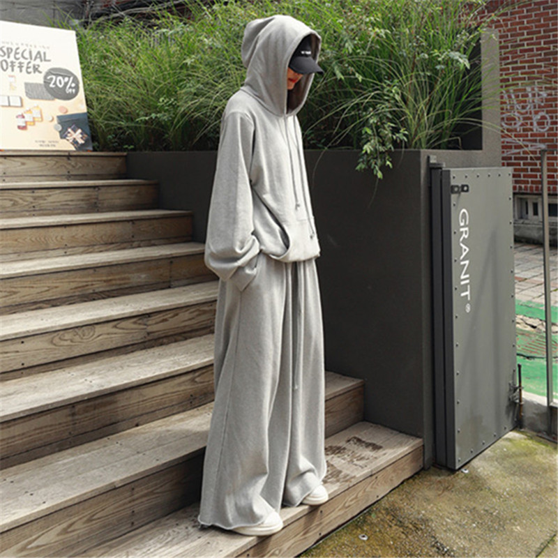Black Hooded Sweatshirt Loose Casual Girls Fashion Oversized Long Sleeved Bottoming Shirt Mid Length Slimming Pullover Hoodies 201217