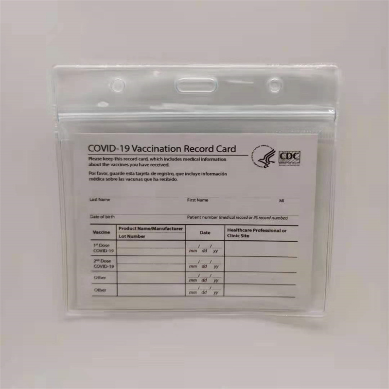 4*3 inch Blank CDC Paper Vaccination Card Files Bag Waterproof Reusable Protector PVC Sleeve for Vaccinations Record Immunization Business cards Holder with Zip
4*3 inch Blank CDC Paper Vaccination Card Files Bag Waterproof Reusable Protector PVC Sleeve for Vaccinations Record Immunization Business cards Holder with Zip