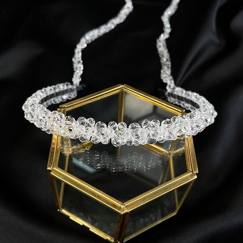 Hair Clips & Barrettes Charming Beaded Crystal Bridal Headbands Tiaras Women Hairbands Accessories Wedding Headdress Diademas Para El Pelo M