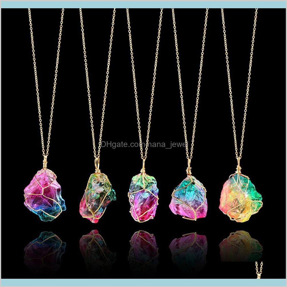 Rainbow Stone Pendant Necklace Fashion Crystal Chakra Rock Necklace Gold Color Chain Quartz Pendant Necklace For Women Gifts Seics Pxcmt, Silver
Rainbow Stone Pendant Necklace Fashion Crystal Chakra Rock Necklace Gold Color Chain Quartz Pendant Necklace For Women Gifts Seics Pxcmt, Silver