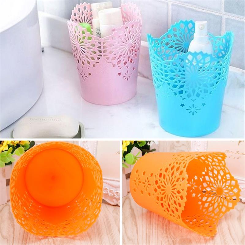 Hollow Flower Brush Storage Pen Pencil Pot Holder Container Desk Organizer Office Desk Decoration Gift 7 Colors7902723