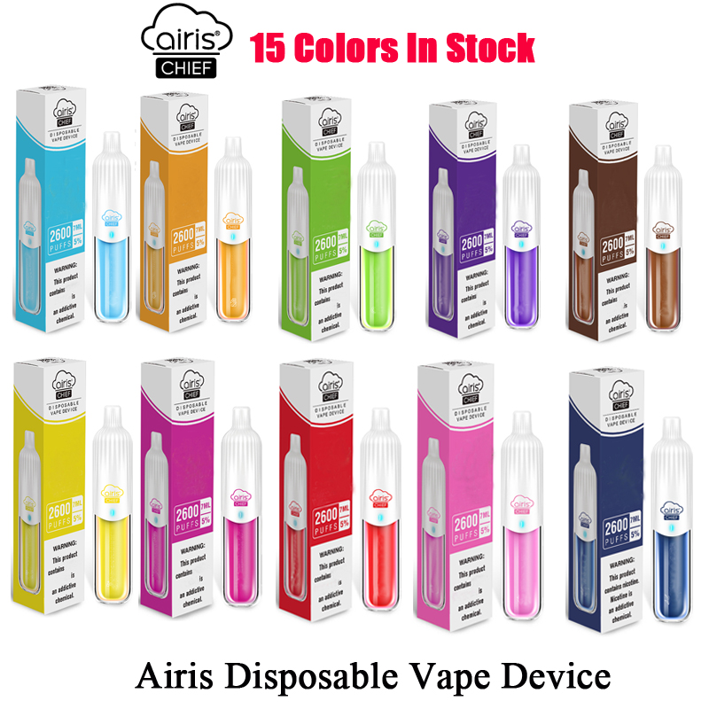 Original Airis Chief 2600 Puffs Disposable Vape Device Mesh Coil 7.0ml Pre-filled Pod 15 Colors In Stock
Original Airis Chief 2600 Puffs Disposable Vape Device Mesh Coil 7.0ml Pre-filled Pod 15 Colors In Stock