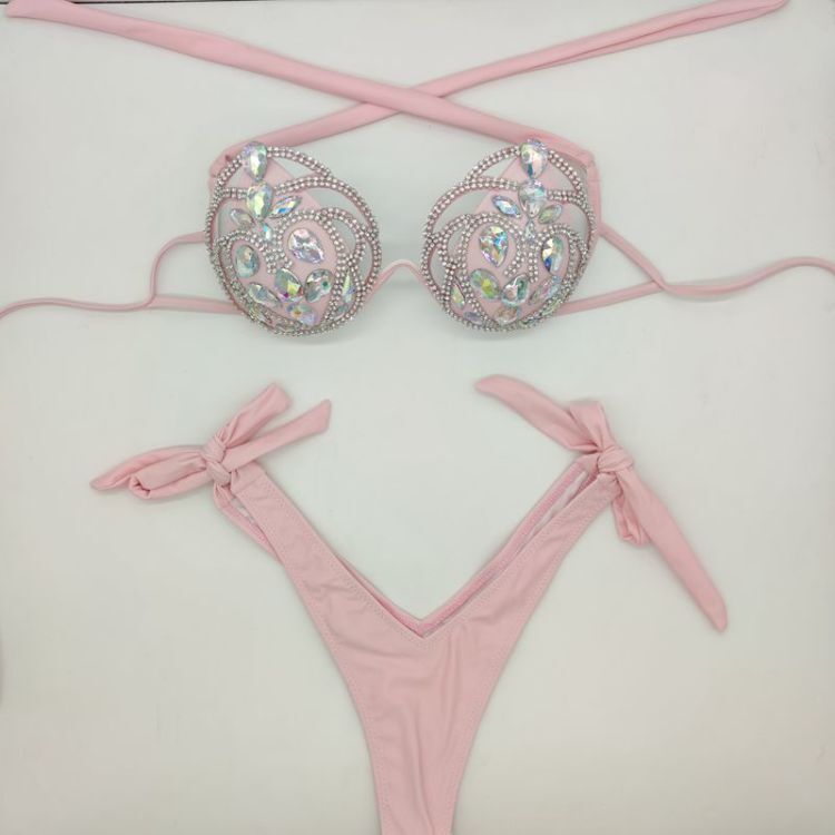 Luxury 2020 venus vacation rhinestone diamond bikini set hollow out swimwear sexy bathing suit bling stones diamond beachwear biquini, Blue
Luxury 2020 venus vacation rhinestone diamond bikini set hollow out swimwear sexy bathing suit bling stones diamond beachwear biquini, Blue