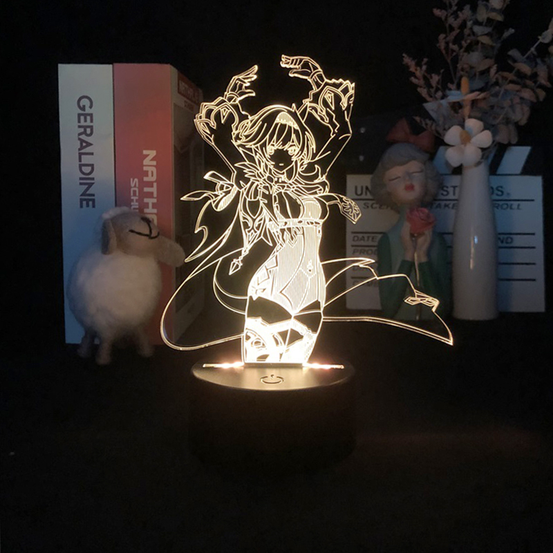 Bedside 3D Lamp LED Acrylic Night Light Touch Sensor Genshin Impact Nightlight Eula Figure Kids Gift APP Control
Bedside 3D Lamp LED Acrylic Night Light Touch Sensor Genshin Impact Nightlight Eula Figure Kids Gift APP Control