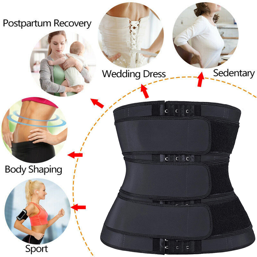 Neoprene Waist Trainer Women Corsets Sweat Belts For Women Corset Tummy Body Shaper Fitness Modeling Strap Waste Trainer faja 210305