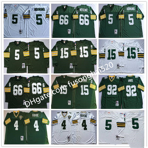 Vintage NCAA Men 4 Brett Favre 5 Paul Hornung 15 Bart Starr 66 Ray Nitschke 92 Reggie 1969 1993 White Green Stitched College Jerseys, Black
Vintage NCAA Men 4 Brett Favre 5 Paul Hornung 15 Bart Starr 66 Ray Nitschke 92 Reggie 1969 1993 White Green Stitched College Jerseys, Black
