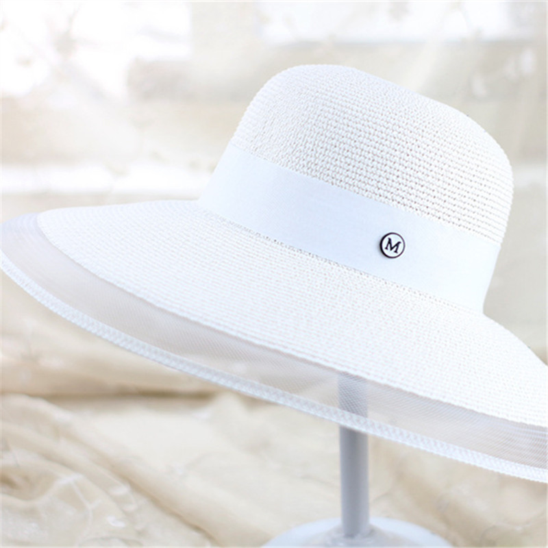 Fashion Wide Brim Hats Hepburn Style Beach Hat Summer Pretty Black Mesh Hats Women Sun Protection Caps Holiday Hats, Black;white
Fashion Wide Brim Hats Hepburn Style Beach Hat Summer Pretty Black Mesh Hats Women Sun Protection Caps Holiday Hats, Black;white