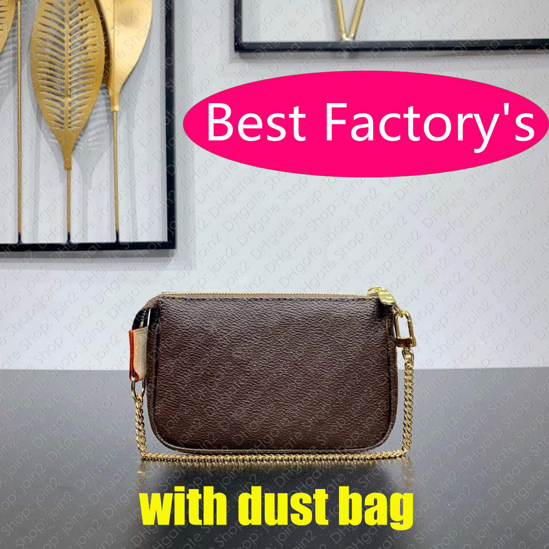 TOP. N58009 MINI POCHETTE ACCESSOIRES M58009 Bag Designer Womens CANVAS Small Pouch Fashion Flowers Clutch Zippy Chain Phone Wallet Coin Purse Case Key Cles Charm, Brown checkered canvas
TOP. N58009 MINI POCHETTE ACCESSOIRES M58009 Bag Designer Womens CANVAS Small Pouch Fashion Flowers Clutch Zippy Chain Phone Wallet Coin Purse Case Key Cles Charm, Brown checkered canvas
