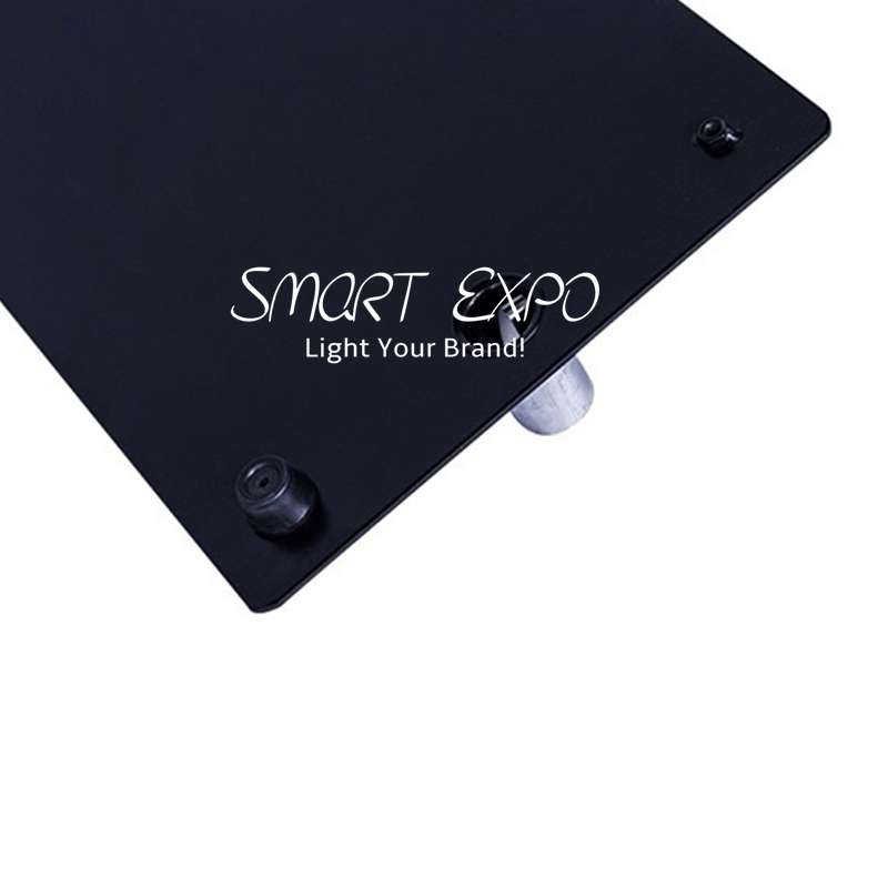 Free-standing Floor Banner Stand Poster Advertising Display Board with Black Steel Plate Base Tension Fabric Graphic Portable Carry Bag