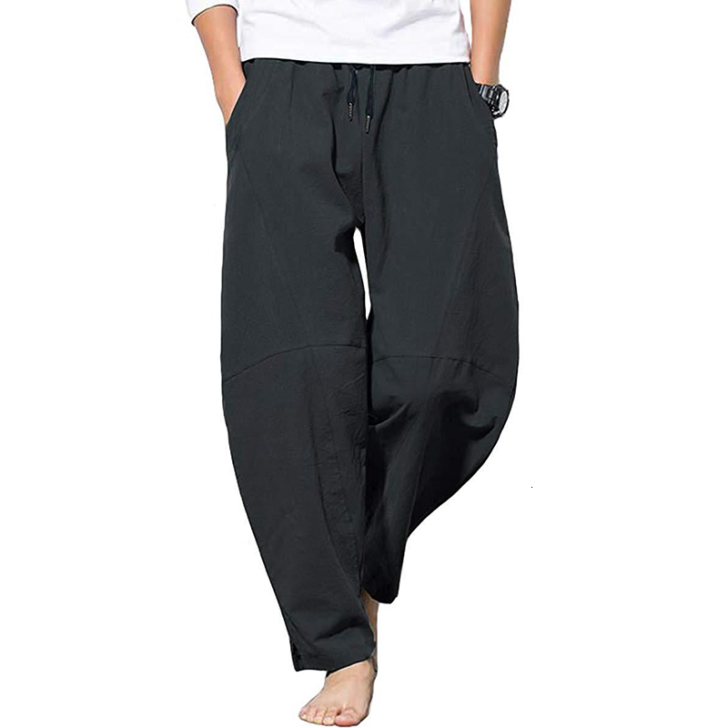 2021 Cotton of Male Linen Loose Casual Pants Elastic Waistband Light Summer Soft Baggy Yoga Harem Comfortable Jogger Kbur, Black
2021 Cotton of Male Linen Loose Casual Pants Elastic Waistband Light Summer Soft Baggy Yoga Harem Comfortable Jogger Kbur, Black