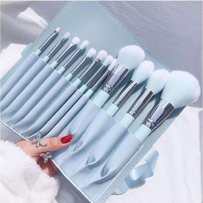 Makeup Brushes 10 PCS/11PCS/12PCS Soft Profession Brush Set Ye Shadow Loose Powder Foundation Blush Cosmetic Tools